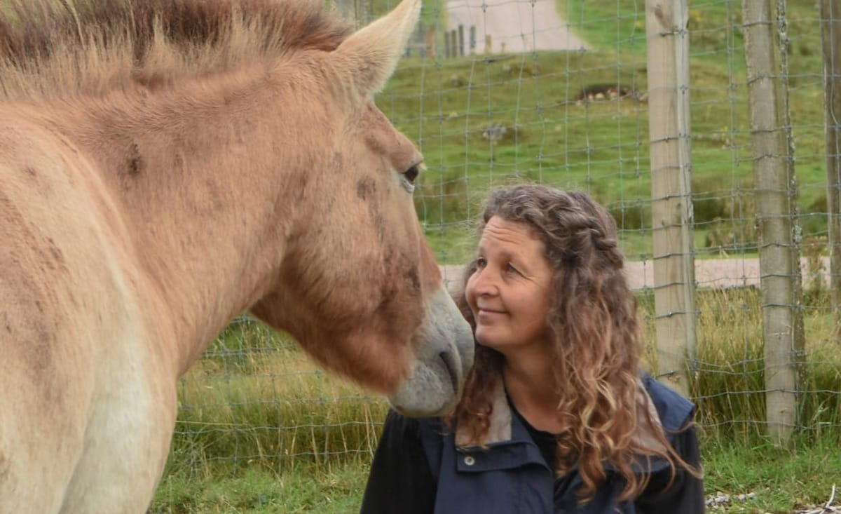 Bonny close up with horse
