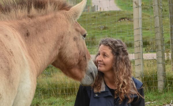 Bonny close up with horse